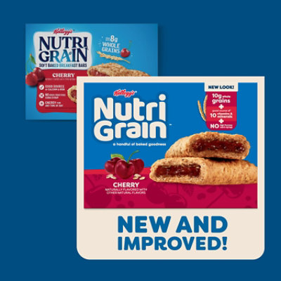 Nutri-Grain Soft Baked Breakfast Bars Cherry Kids Snacks 8 Count - 10.4 Oz - Image 2