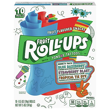 Fruit Roll-Ups Fruit Flavored Snacks Variety Pack - 10-0.5 Oz - Image 3