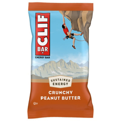 CLIF Bar Energy Bars, Crunchy Peanut Butter, 11g Protein Bar, 6 Ct, 2.4 oz  (Packaging May