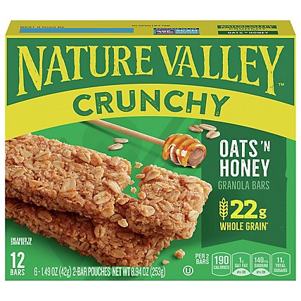 Nature Valley Granola Bars Crunchy Oats n Honey - 6-1.49 Oz - Image 2