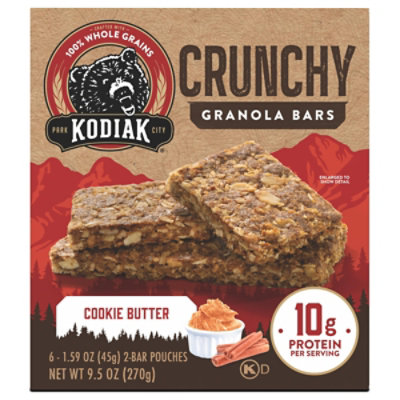Kodiak Crunchy Cookie Butter Granola Bars Box - 9.5 Oz - Image 1
