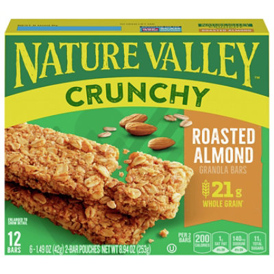 Nature Valley Granola Bars Crunchy Roasted Almond - 6-1.49 Oz - Safeway