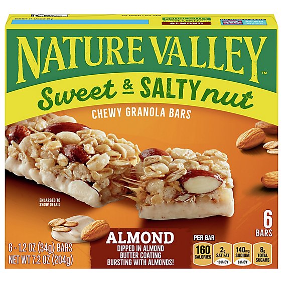 Nature Valley Granola Bars Sweet & Salty Nut Almond - 6-1.2 Oz
