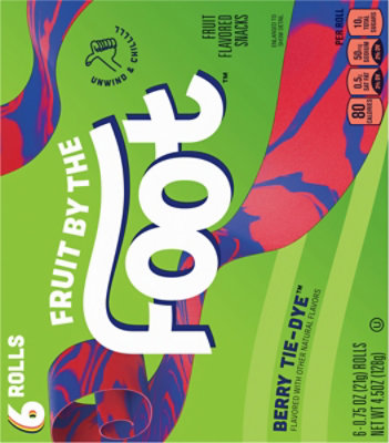 Betty Crocker Fruit By The Foot Fruit Flavored Snacks Berry Tie Dye - 6-0.75 Oz - Image 5