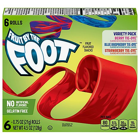 Fruit by the Foot Fruit Flavored Snacks Variety Pack - 6-0.75 Oz