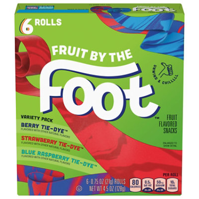 Fruit by the Foot Fruit Flavored Snacks Variety Pack - 6-0.75 Oz