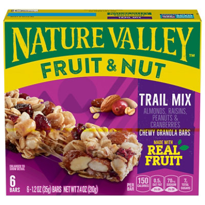 Nature Valley Almond Raisins Peanuts & Cranberries Chewy Granola Bars - 6-1.2 Oz