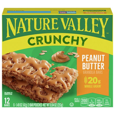 Nature Valley Granola Bars Crunchy Peanut Butter - 6-1.49 Oz - Image 3