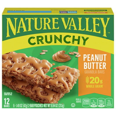 Nature Valley Crunchy Peanut Butter Granola Bars 12 Count - 17.88 Oz - Star  Market