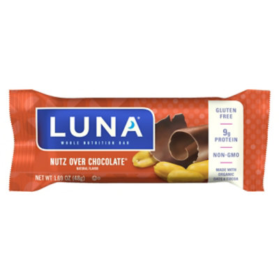 LUNA Nutz Over Chocolate Whole Nutrition Bar - 1.69 Oz - Image 1