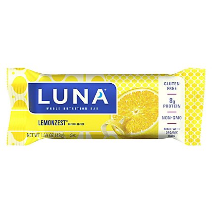LUNA Lemonzest Whole Nutrition Bar - 1.69 Oz - Image 1