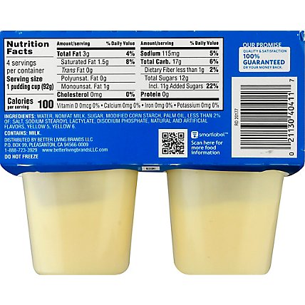 Signature SELECT Pudding Snack Vanilla - 4-3.25 Oz - Image 6