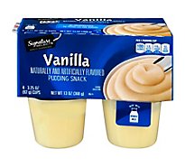 Signature SELECT Pudding Snack Vanilla - 4-3.25 Oz