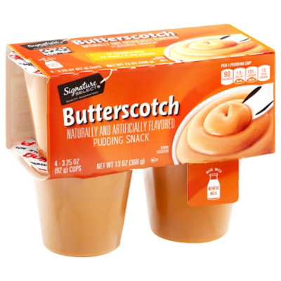 Signature SELECT Butterscotch Pudding Snack - 4-3.25 Oz - Image 1