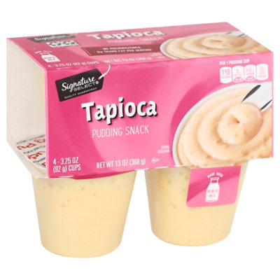 Signature SELECT Tapioca Pudding Snack - 4-3.25 Oz