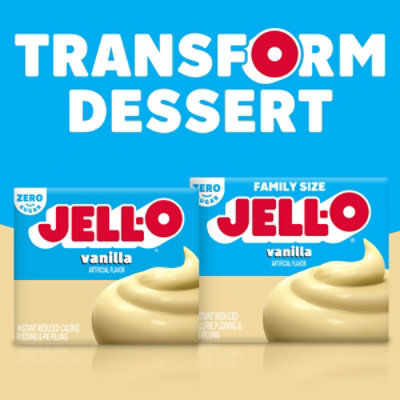 Jell-O Vanilla Artificially Flavored Zero Sugar Instant Reduced Calorie Pudding & Pie Filling Mix - 1 Oz. - Image 8