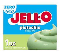 Jell-O Pistachio Sugar Free & Fat Free Instant Pudding & Pie Filling Mix Box - 1 Oz