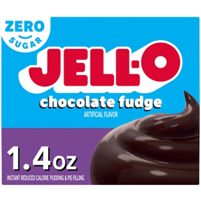 Jell-O Chocolate Fudge Sugar Free & Fat Free Instant Pudding & Pie Filling Mix Box - 1.4 Oz - Image 1