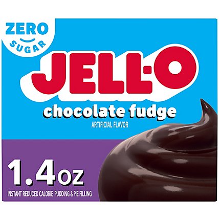 JELL-O Pudding & Pie Filling Instant Sugar Free Chocolate Fudge - 1.4 Oz - Image 1