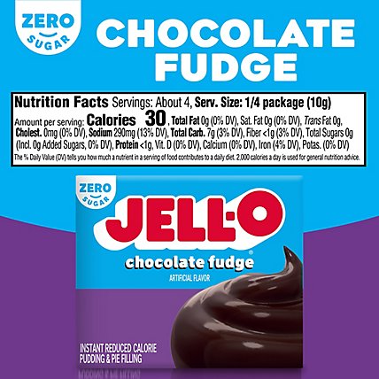 JELL-O Pudding & Pie Filling Instant Sugar Free Chocolate Fudge - 1.4 Oz - Image 5
