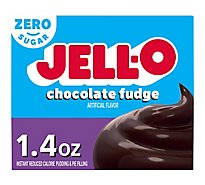Jell-O Chocolate Fudge Sugar Free & Fat Free Instant Pudding & Pie Filling Mix Box - 1.4 Oz