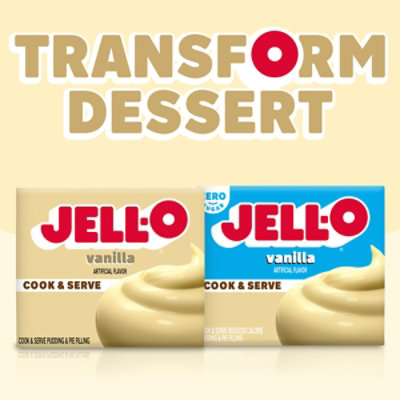 Jell-O Cook & Serve Vanilla Artificially Flavored Pudding & Pie Filling Mix - 3 Oz - Image 5