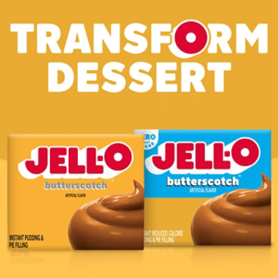 Jell-O Butterscotch Artificially Flavored Instant Pudding & Pie Filling Mix - 3.4 Oz - Image 8