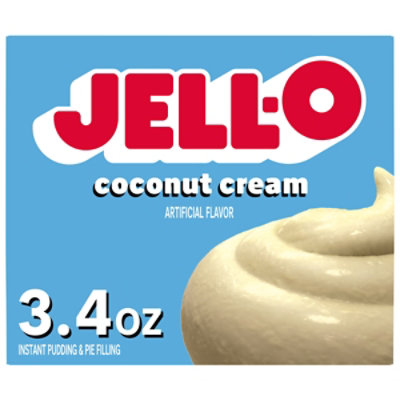 Jell-O Coconut Cream Artificially Flavored Instant Pudding & Pie Filling Mix - 3.4 Oz