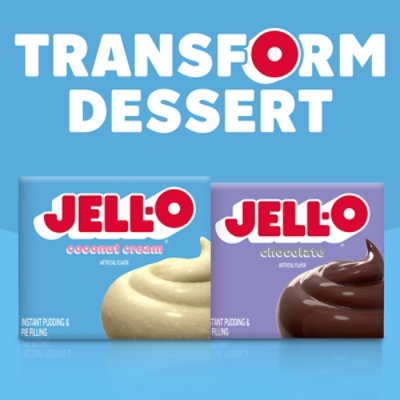 Jell-O Coconut Cream Instant Pudding & Pie Filling Mix Box - 3.4 Oz - Image 9