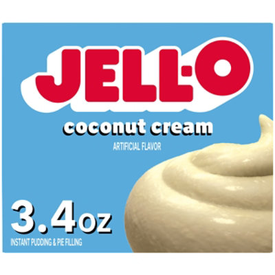 Jell-O Coconut Cream Instant Pudding & Pie Filling Mix Box - 3.4 Oz - Image 2