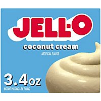 Jell-O Coconut Cream Instant Pudding & Pie Filling Mix Box - 3.4 Oz - Image 1