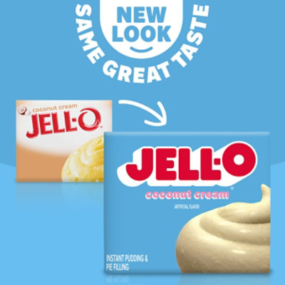 Jell-O Coconut Cream Instant Pudding & Pie Filling Mix Box - 3.4 Oz - Image 3