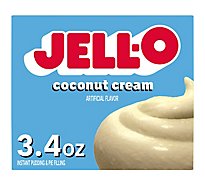 Jell-O Coconut Cream Instant Pudding & Pie Filling Mix Box - 3.4 Oz