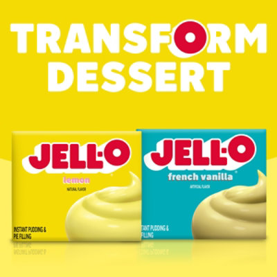 Jell-O Lemon Instant Pudding & Pie Filling Mix Box - 3.4 Oz - Image 9