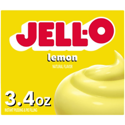 Jell-O Lemon Instant Pudding & Pie Filling Mix Box - 3.4 Oz - Image 2