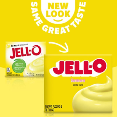 Jell-O Lemon Instant Pudding & Pie Filling Mix Box - 3.4 Oz - Image 3