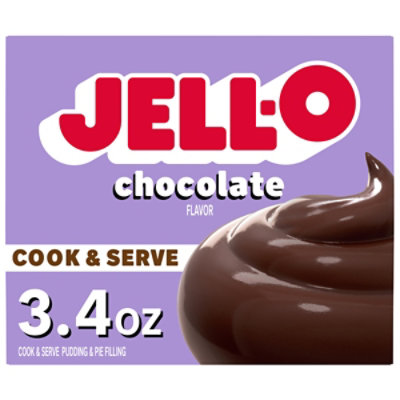 Jell-O Cook & Serve Chocolate Flavor Pudding & Pie Filling Mix - 3.4 Oz