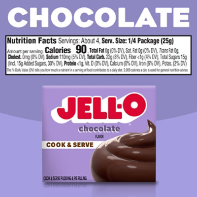 Jell-O Cook & Serve Chocolate Flavor Pudding & Pie Filling Mix - 3.4 Oz - Image 7