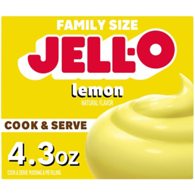 Jell-O Cook & Serve Lemon Pudding & Pie Filling Mix Box - 4.3 Oz - Image 2