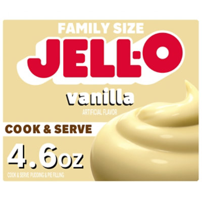 Jell-O Cook & Serve Vanilla Artificially Flavored Pudding & Pie Filling Mix - 4.6 Oz