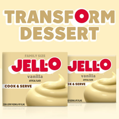 Jell-O Cook & Serve Vanilla Pudding & Pie Filling Mix Box - 4.6 Oz - Image 9