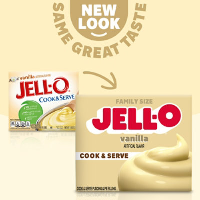 Jell-O Cook & Serve Vanilla Pudding & Pie Filling Mix Box - 4.6 Oz - Image 2