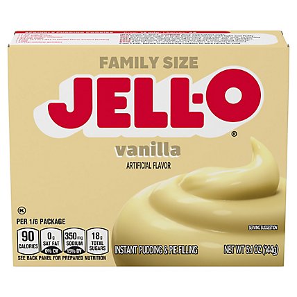 JELL-O Pudding & Pie Filling Instant Vanilla - 5.1 Oz - Image 2
