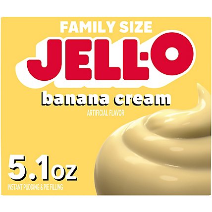 JELL-O Pudding & Pie Filling Instant Banana Cream - 5.1 Oz - Image 1