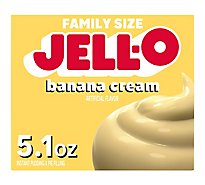 Jell-O Banana Cream Instant Pudding & Pie Filling Mix Box - 5.1 Oz