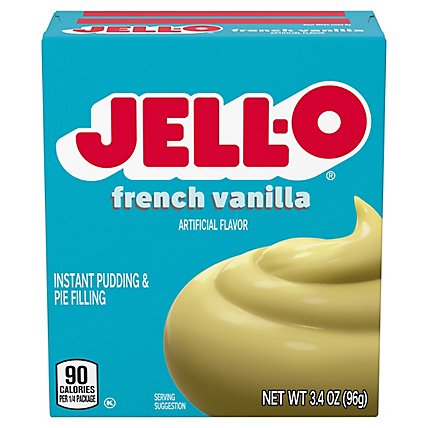 JELL-O Pudding & Pie Filling Instant French Vanilla - 3.4 Oz - Image 3