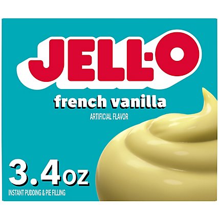 JELL-O Pudding & Pie Filling Instant French Vanilla - 3.4 Oz - Image 1