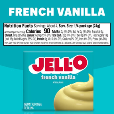 Jell-O French Vanilla Instant Pudding & Pie Filling Mix Box - 3.4 Oz - Image 8