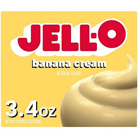 JELL-O Pudding & Pie Filling Instant Banana Cream - 3.4 Oz