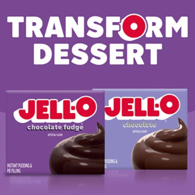 Jell-O Chocolate Fudge Artificially Flavored Instant Pudding & Pie Filling Mix - 3.9 Oz - Image 8